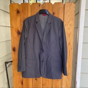 Mens Alfani White Pinstripe Blazer Jacket Sports Coat NWOT